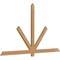 Ekena Millwork Kennewick Timber Gable Bracket, Western Red Cedar, 84"W x 49"H x 1 1/2"D x 3 1/2"F, 14/12 Pitch GBW084X49X0204KEN00SWR - alternate 5